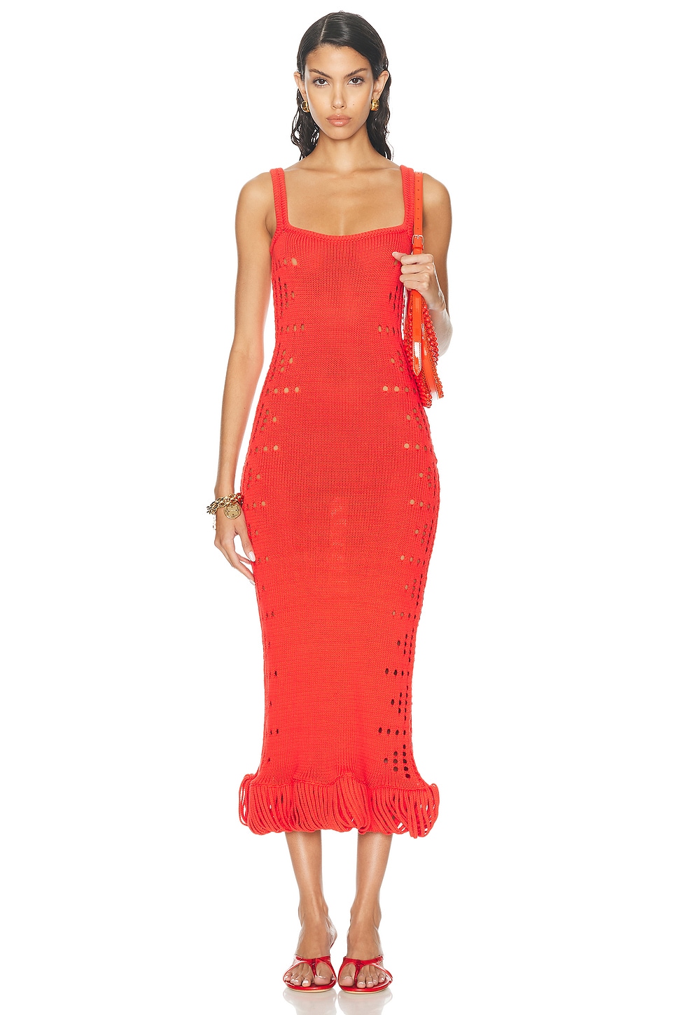 Image 1 of Diotima Moore Dress in Hibiscus