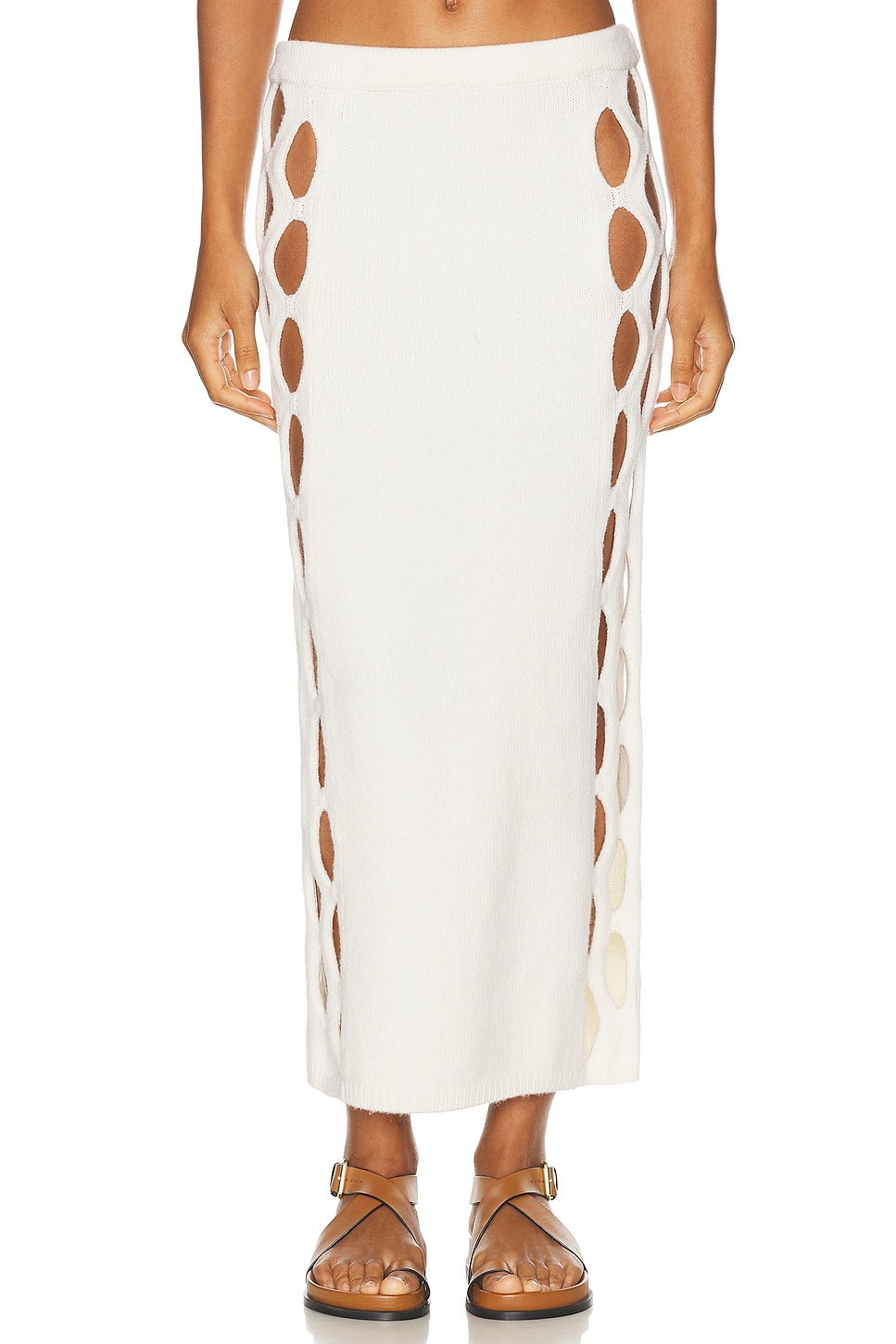 Image 1 of Diotima Steer Skirt in White