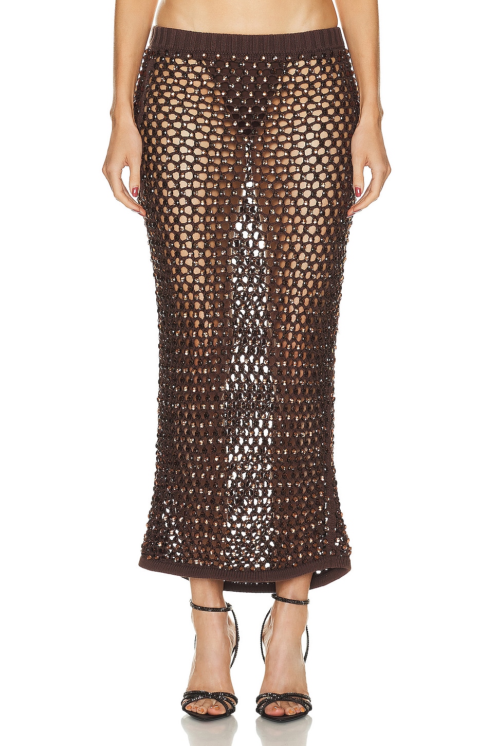 Image 1 of Diotima Spice Skirt in Coffee