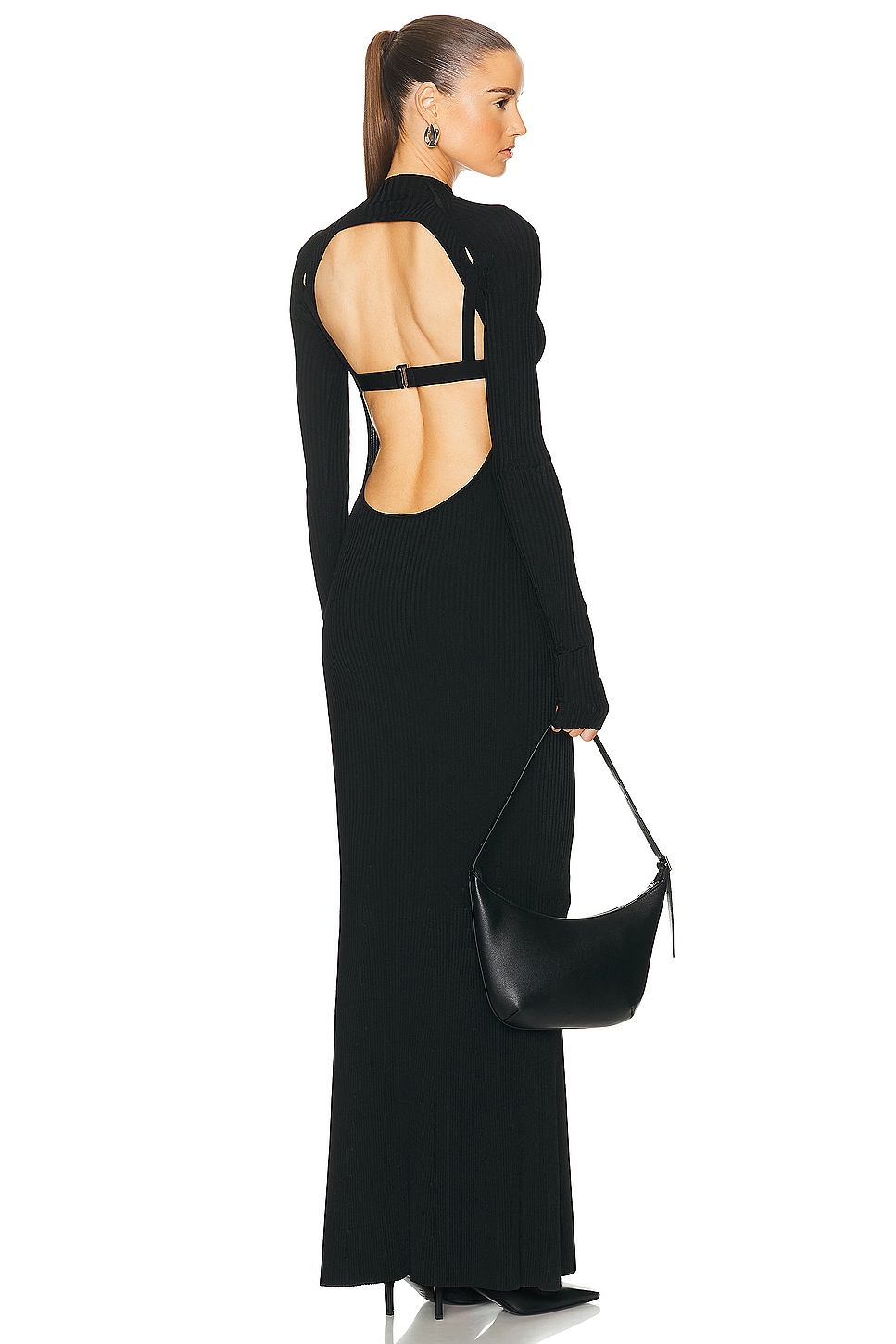 Image 1 of Dion Lee Double Underwire Bra Dress in Black