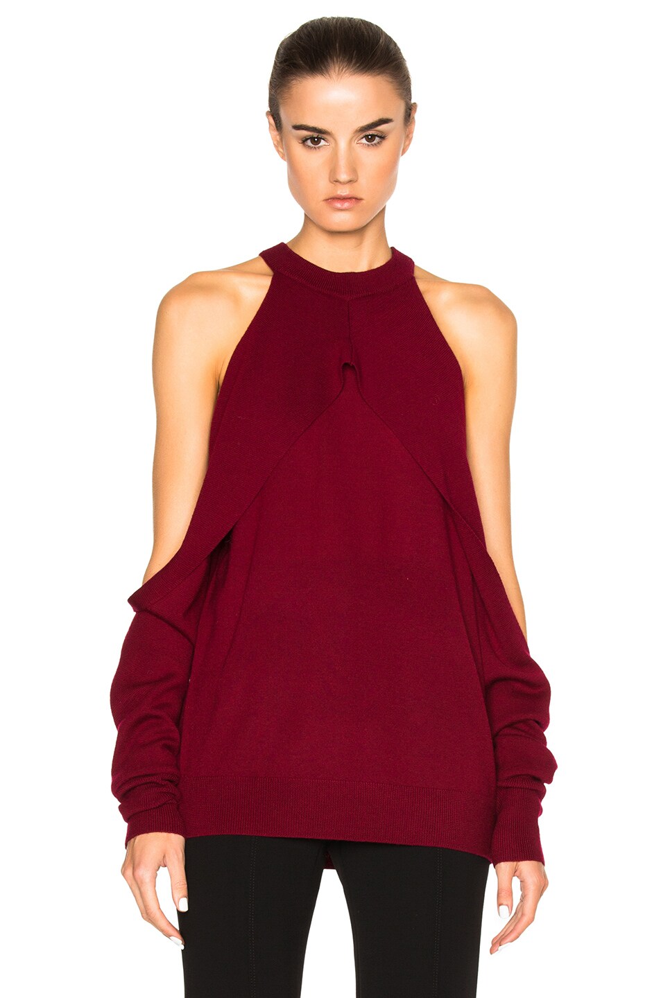 Image 1 of Dion Lee Sleeve Release Sweater in Wine