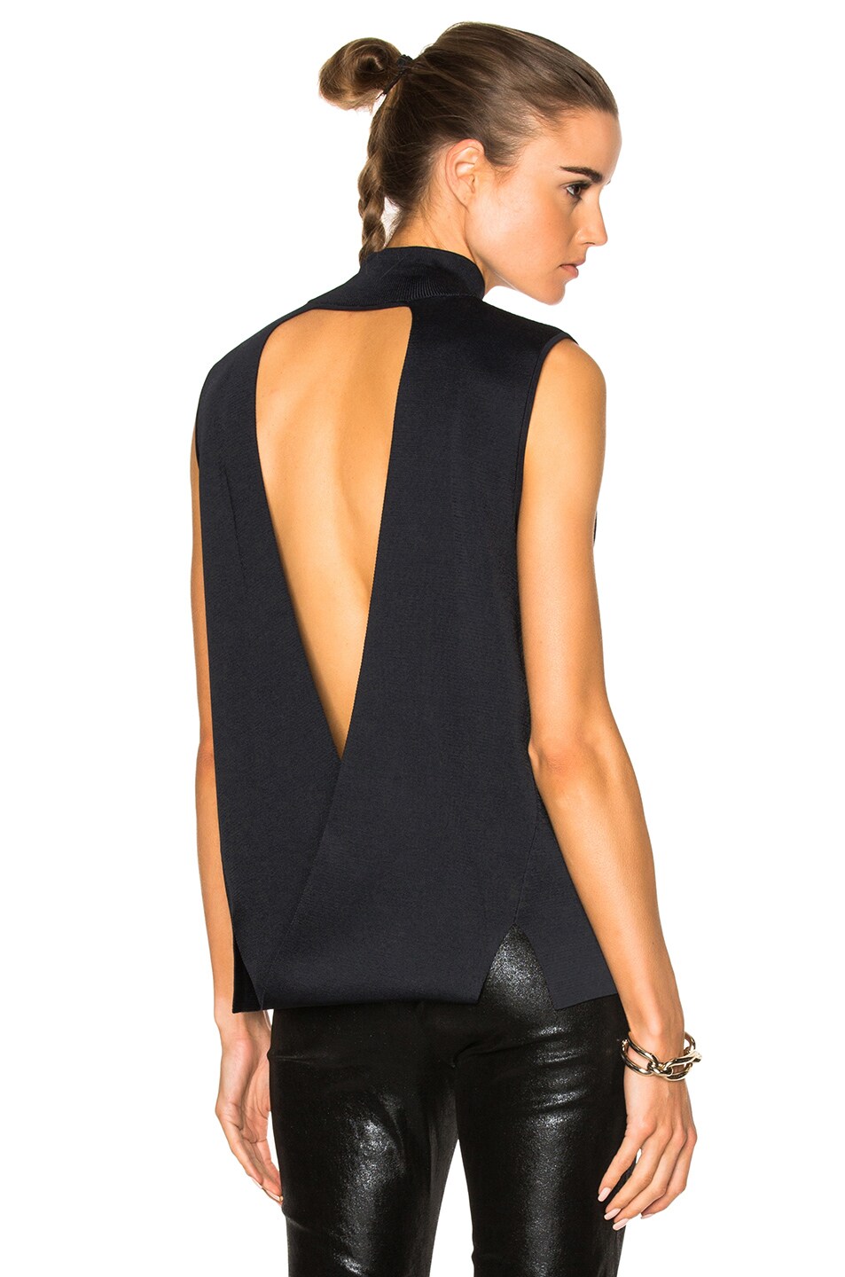 Image 1 of Dion Lee Loop Back Evening Sweater in Ink