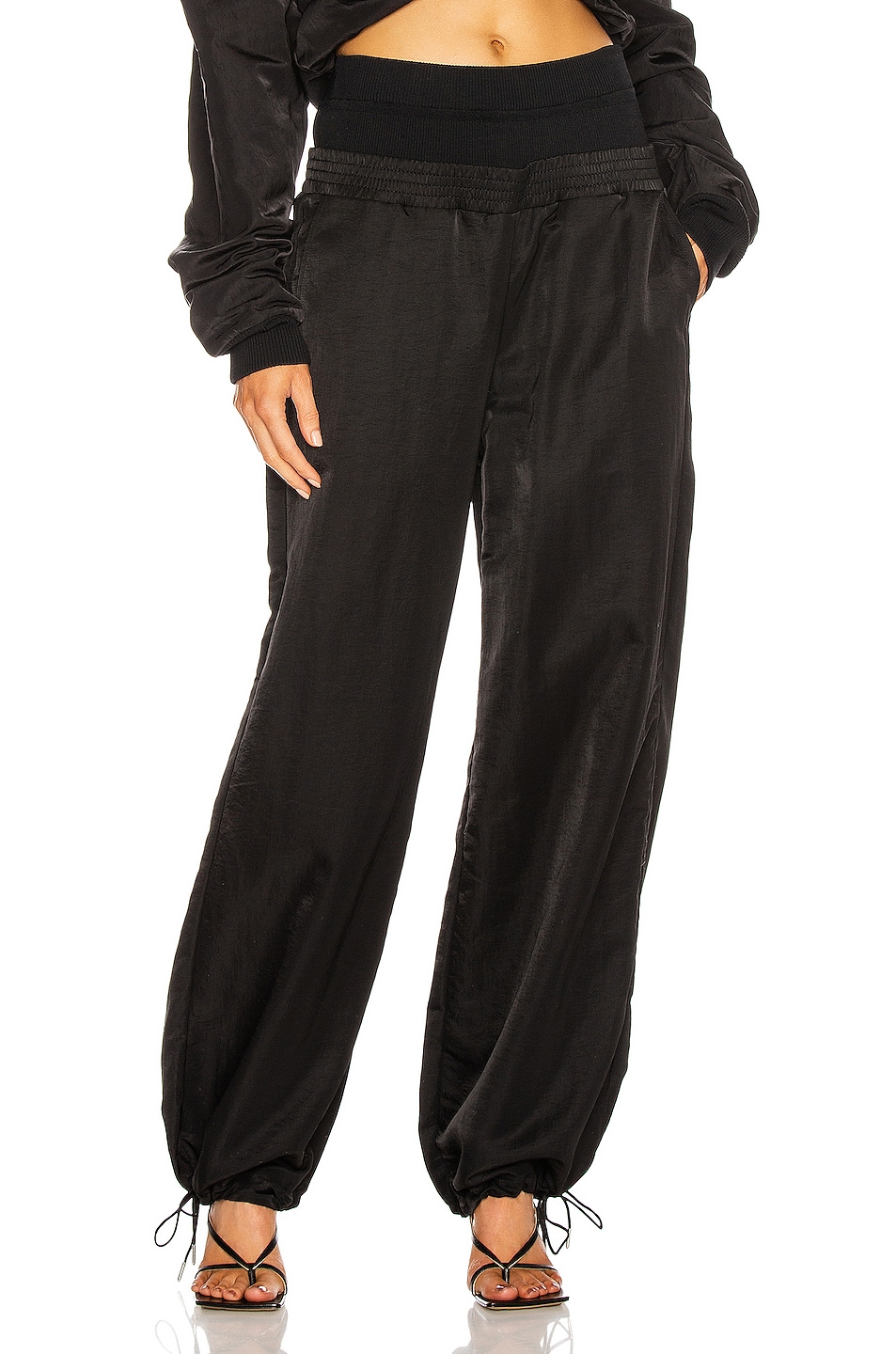 Image 1 of Dion Lee Nylon Trackpant in Black