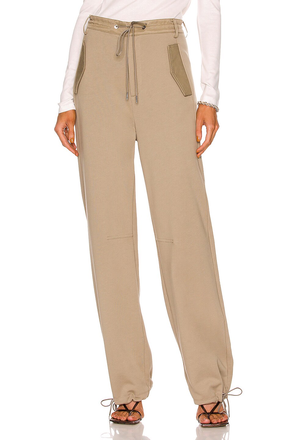 Image 1 of Dion Lee Parachute Sweatpants in Stone
