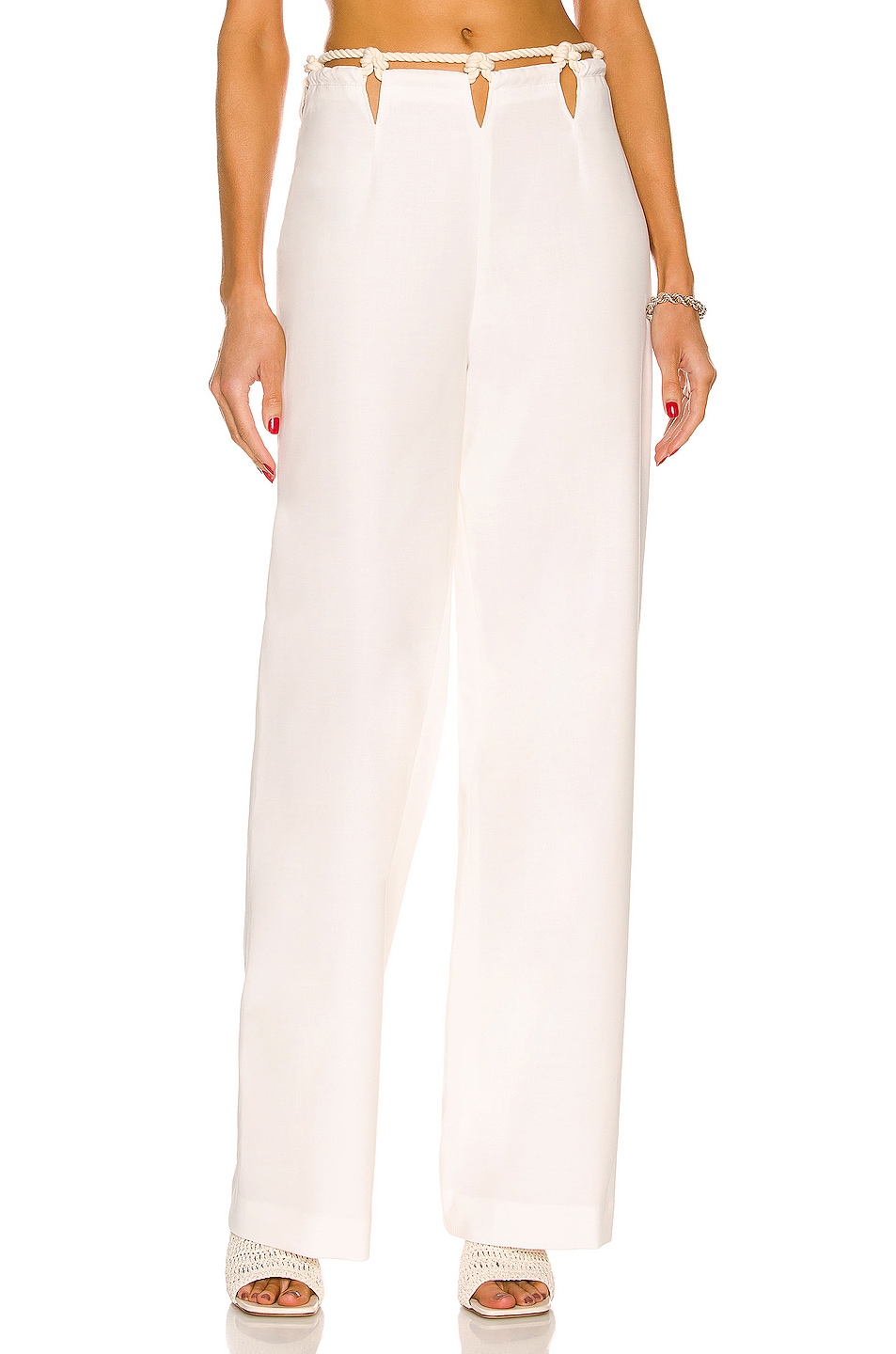 Image 1 of Dion Lee Rope Macrame Trouser in Ivory