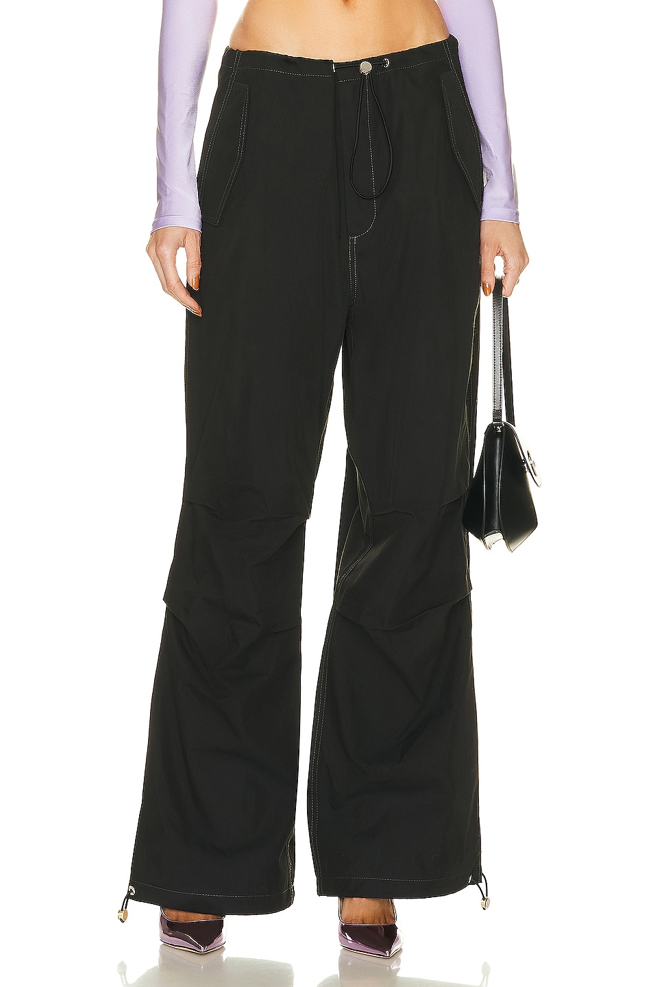 Image 1 of Dion Lee Toggle Parachute Pant in Black