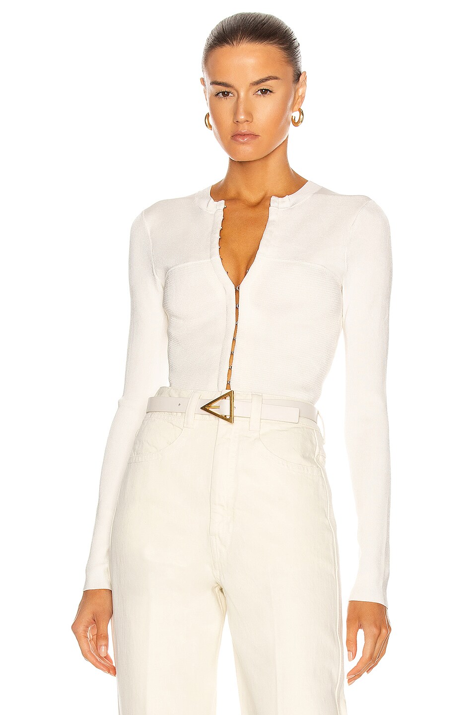 Image 1 of Dion Lee Open Neck Bustier in Ivory