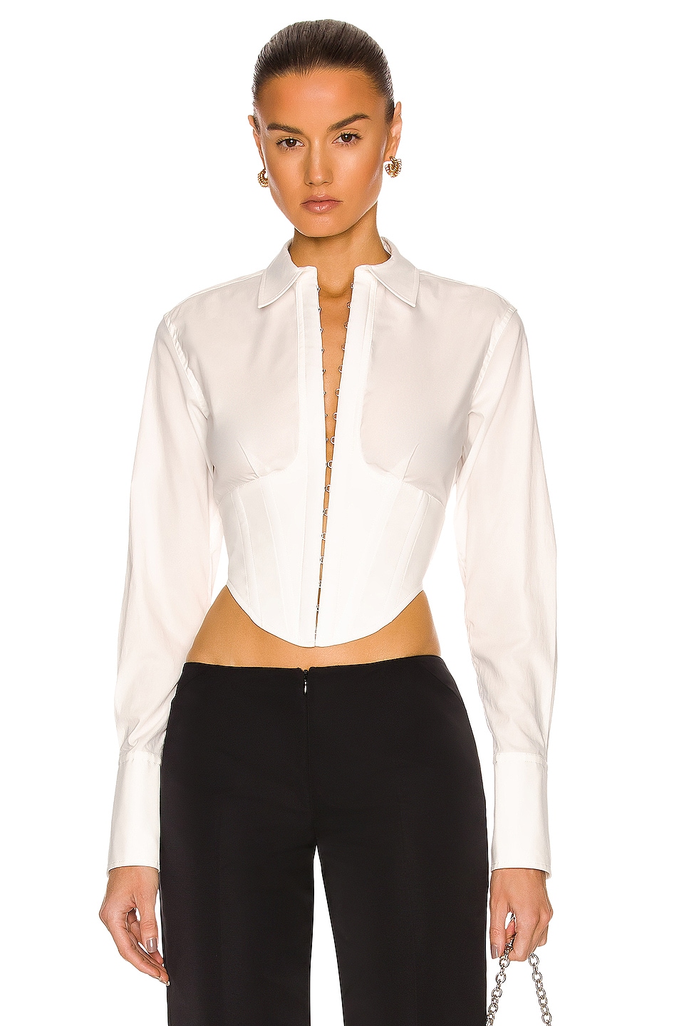 Image 1 of Dion Lee Under Corset Shirt in White