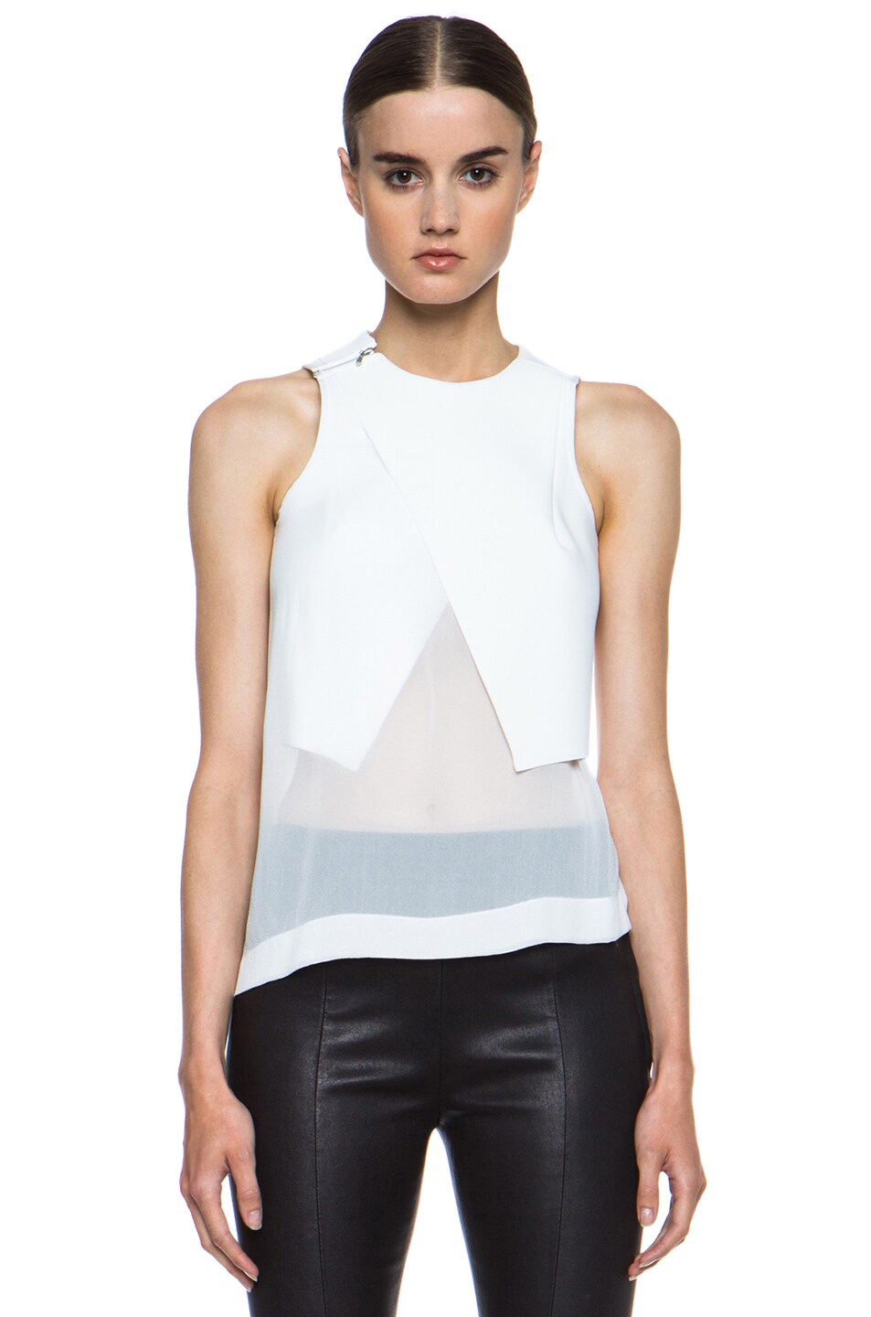Image 1 of Dion Lee Windfall Tank in White