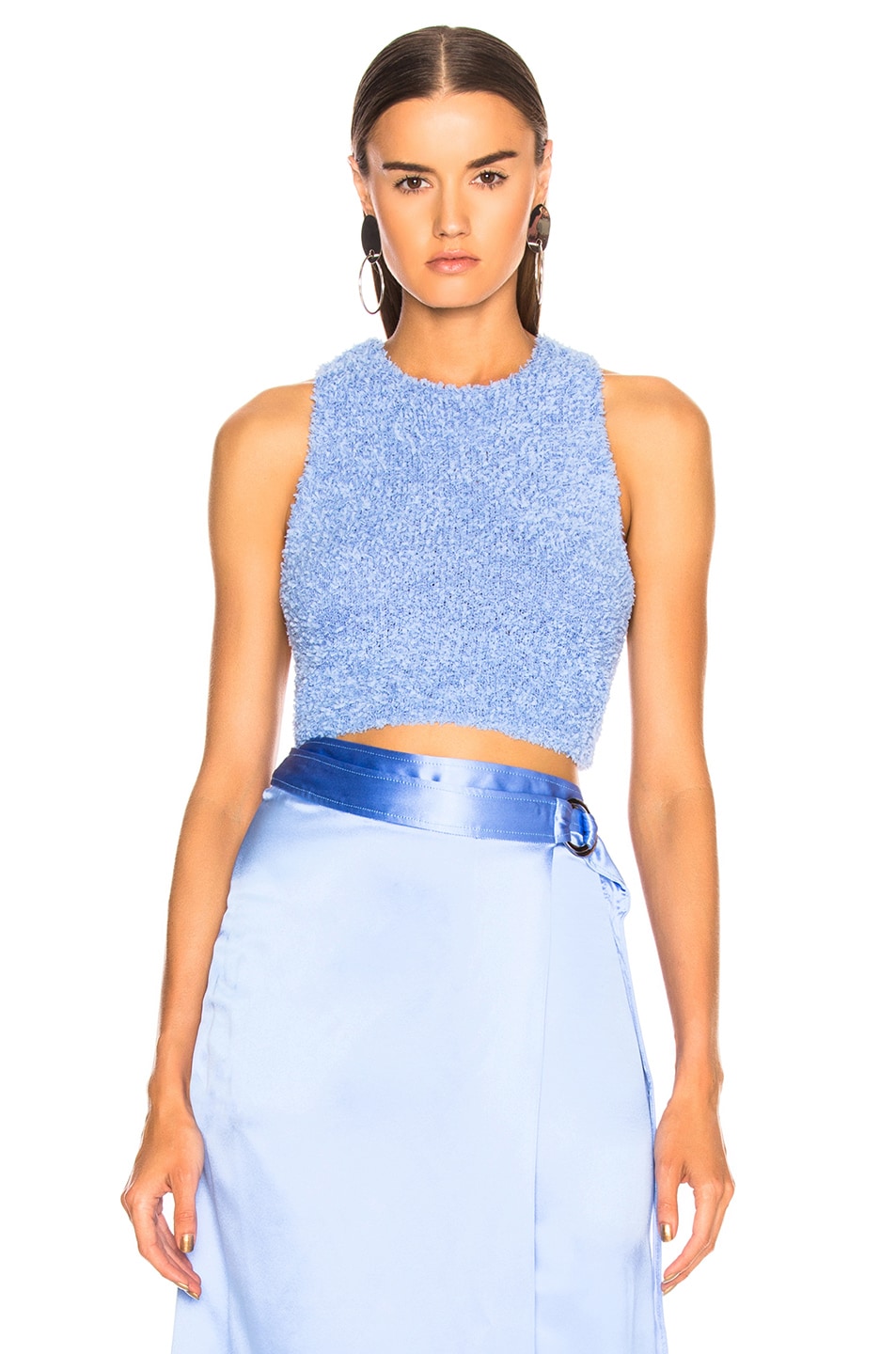 Image 1 of Dion Lee Paper Towel Tank Top in Chalk Blue
