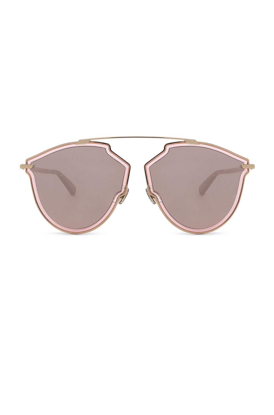 Image 1 of Dior So Real Rise Sunglasses in Pink Gold & Gray Rose Gold