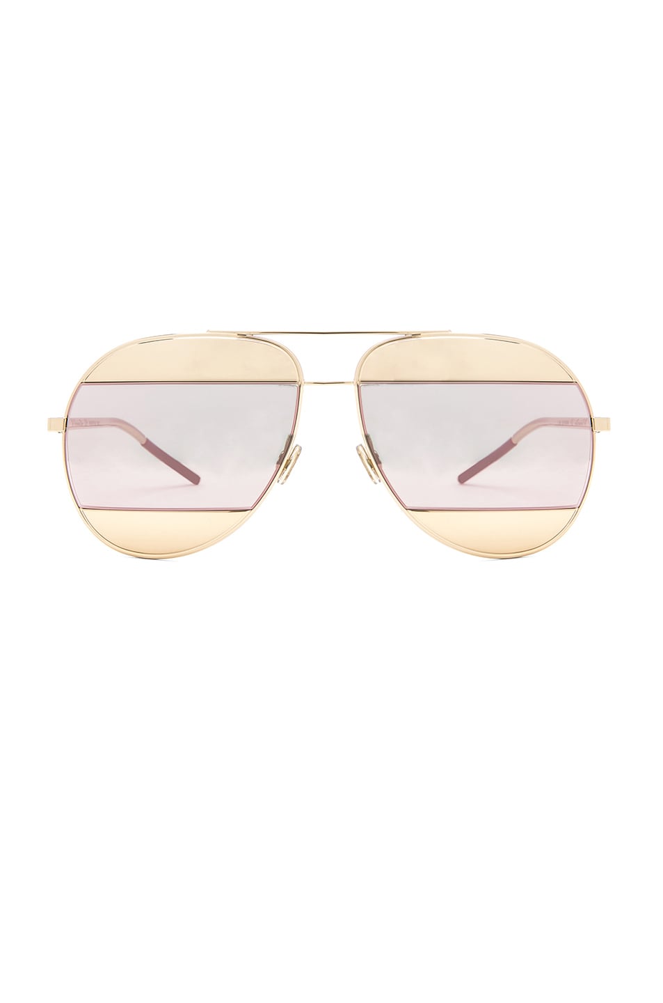 Image 1 of Dior Split Sunglasses in Rose Gold & Gray