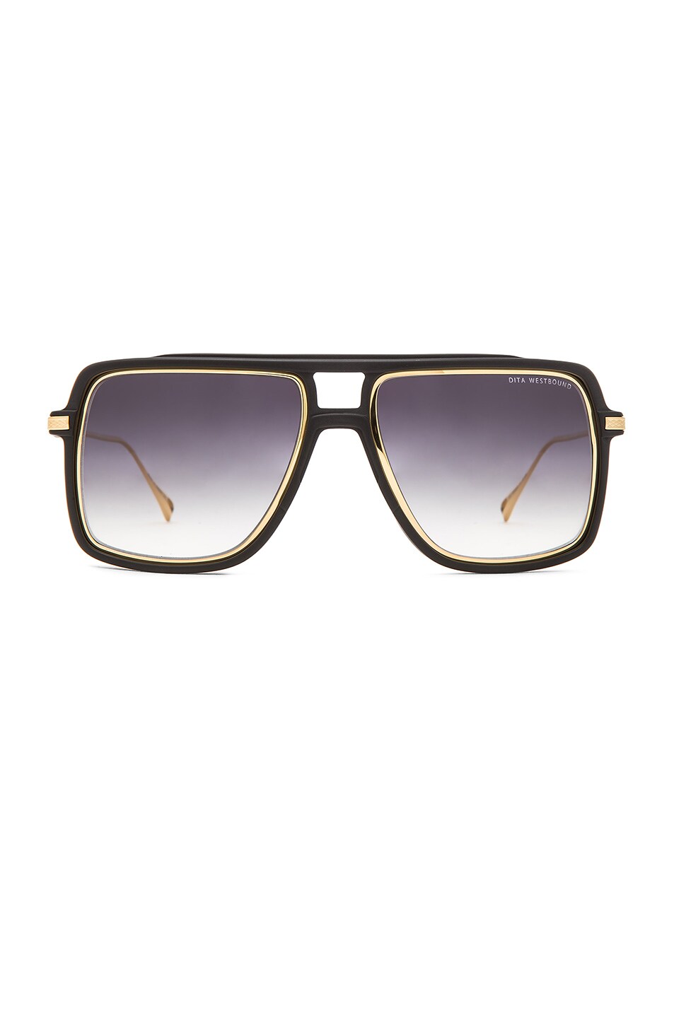 Image 1 of Dita Westbound Sunglasses in 18k Gold & Matte Black