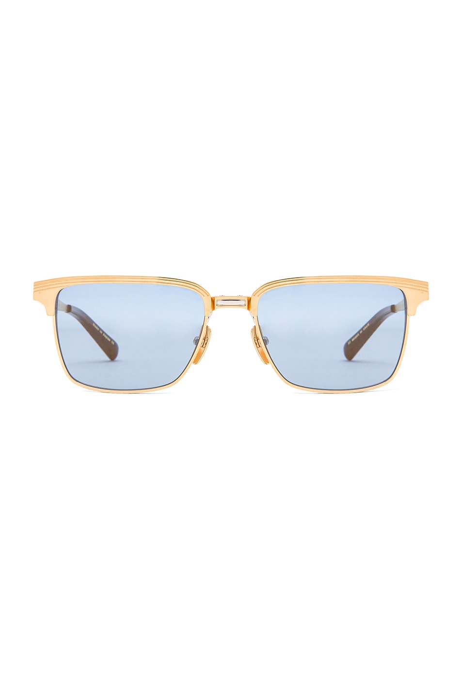 Image 1 of Dita Limited Edition Aristocrat Sunglasses in 18K Gold & Blue