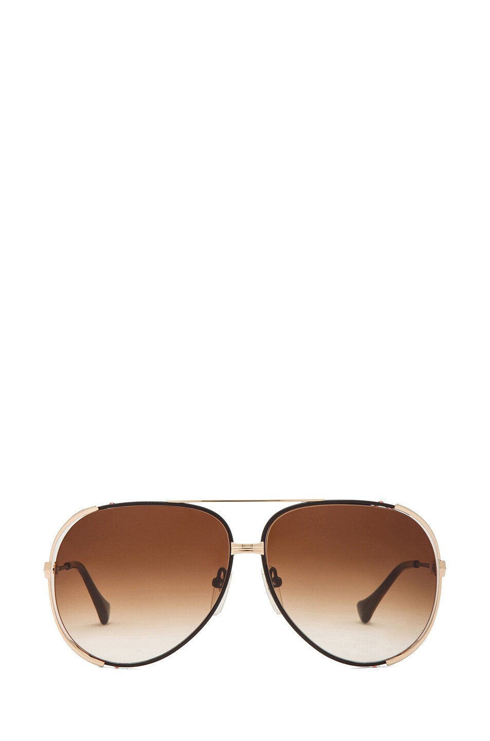 Image 1 of Dita Century Sunglasses in Rose Gold & Brown