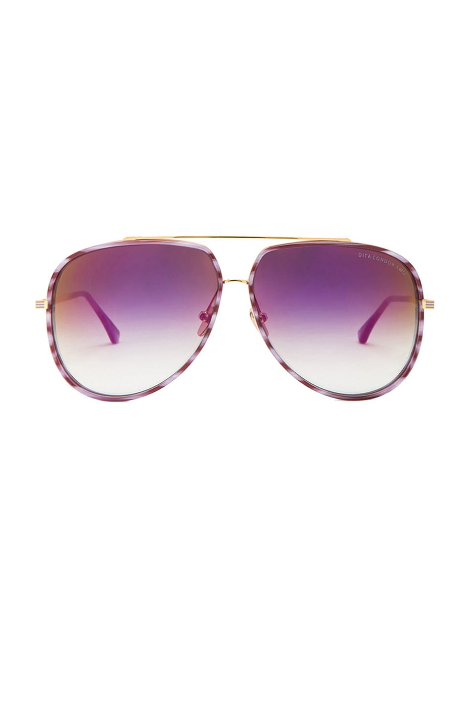 Image 1 of Dita Condor Two Sunglasses in Purple & Gold