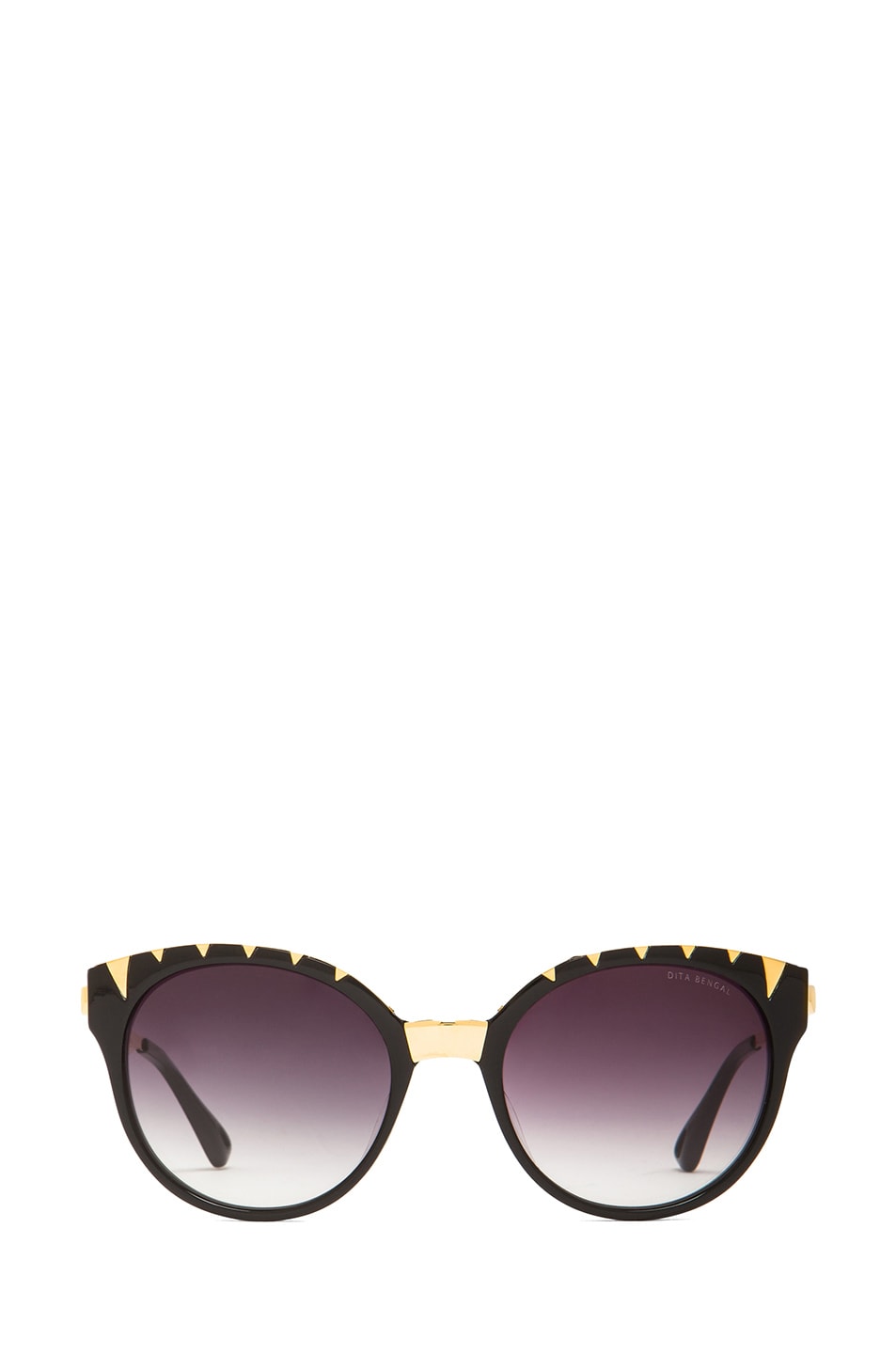 Image 1 of Dita Bengal Sunglasses in Black & Gold