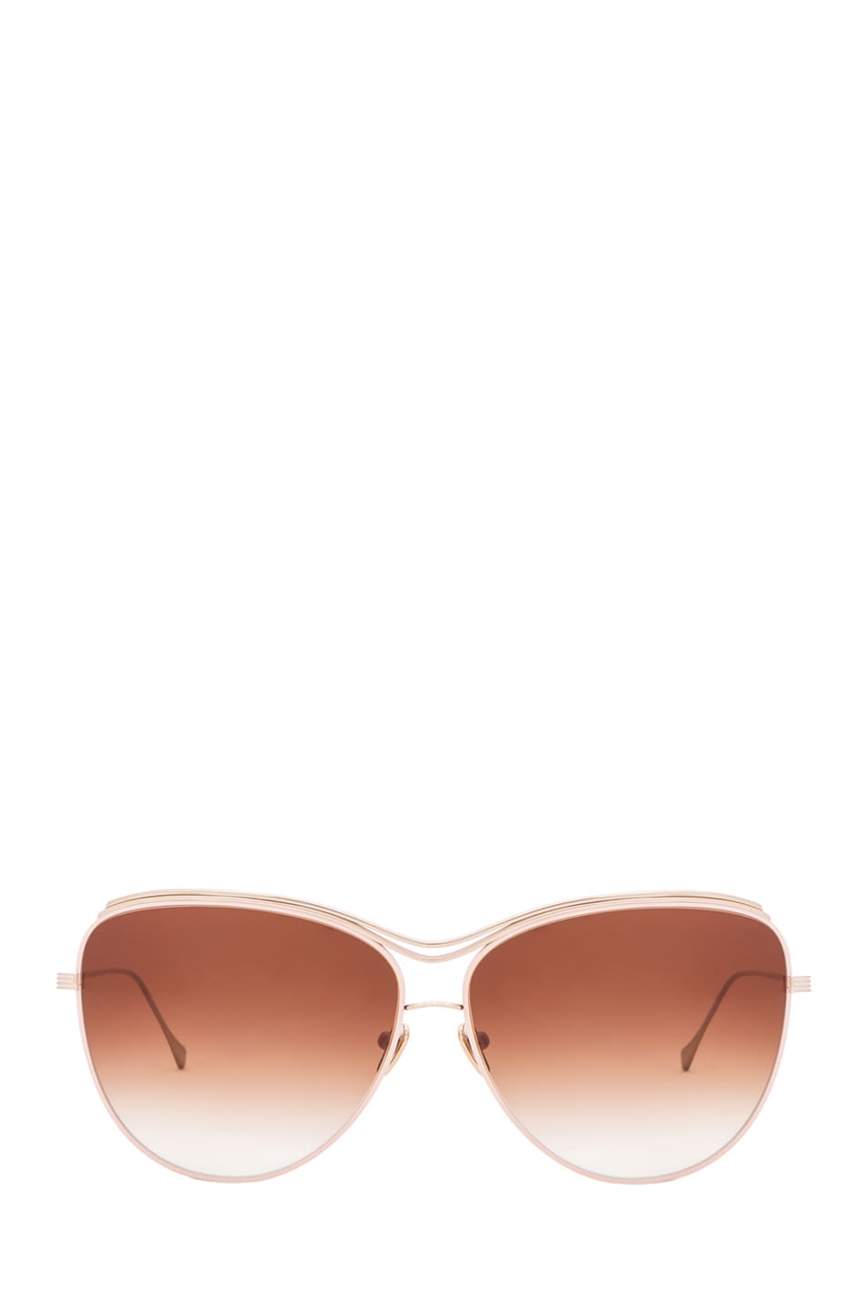 Image 1 of Dita Custom Starling Sunglasses in Pink & Brown Gradient