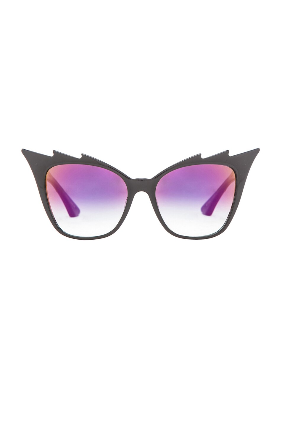 Image 1 of Dita Hurricane Sunglasses in Black & Violet Flash