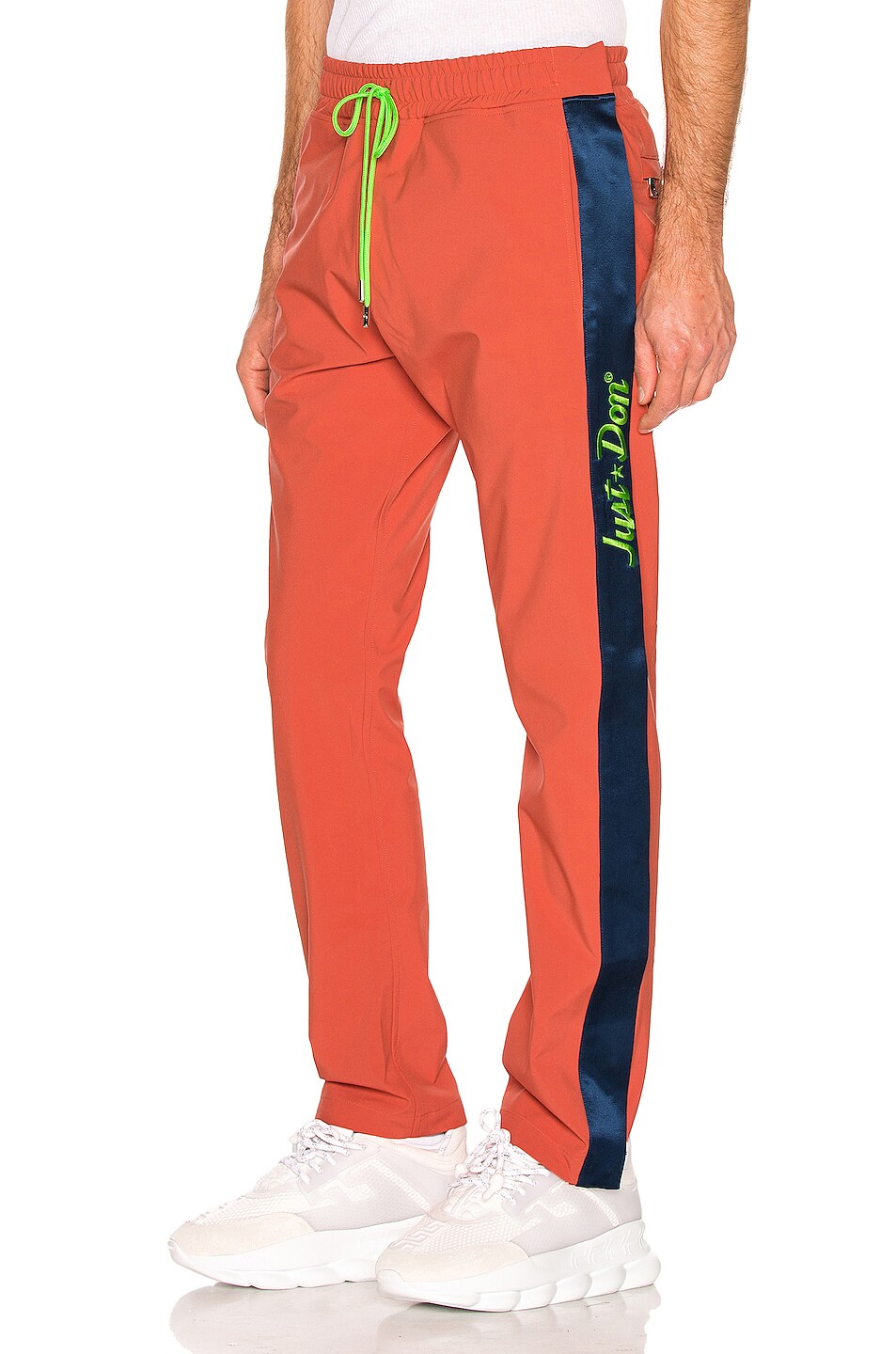 Image 1 of Just Don Nylon Tearaway Pant in Coral
