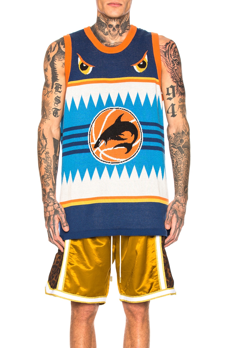 Image 1 of Just Don Basketball Tank Jersey in Blue