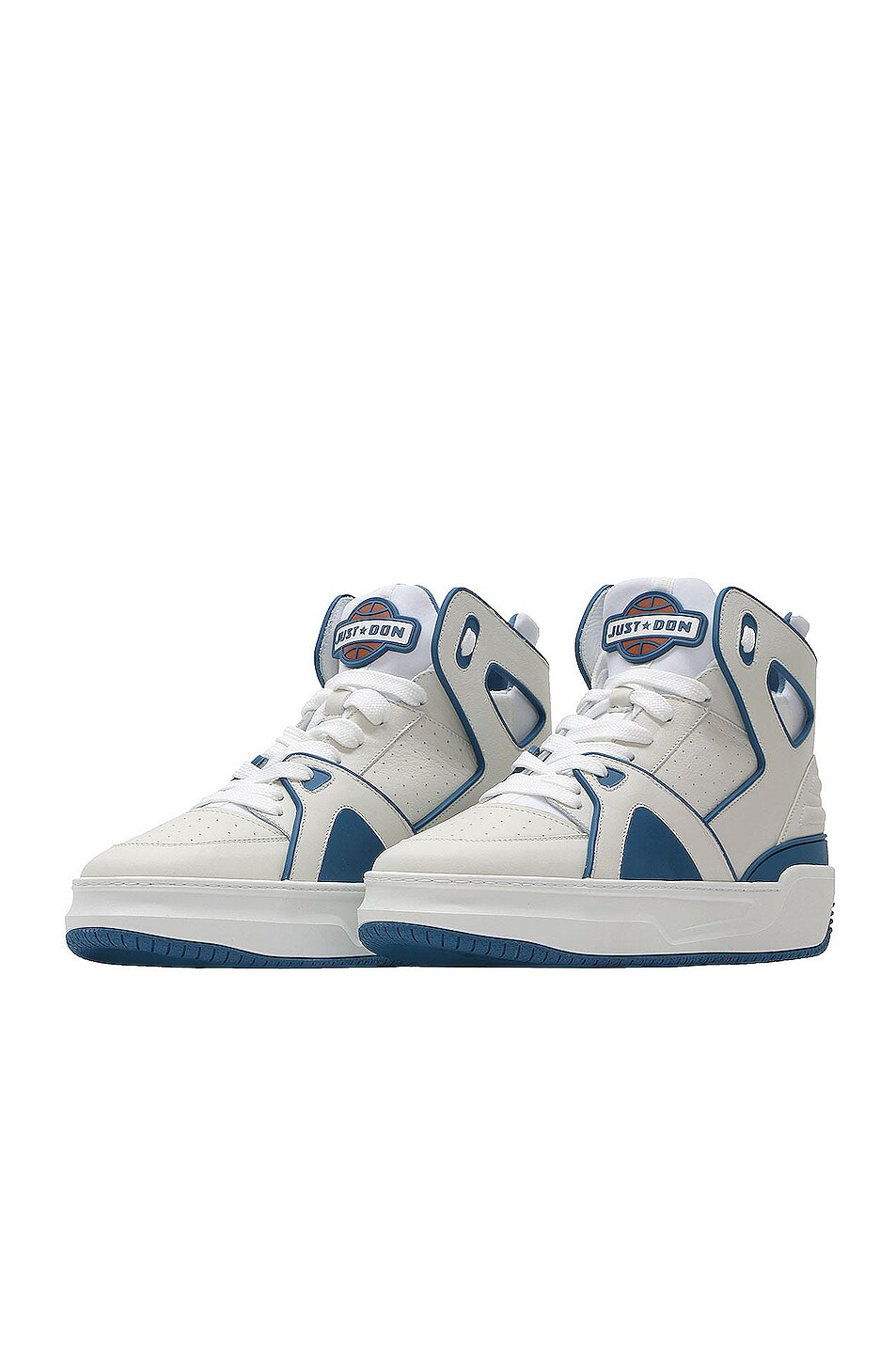 Just Don JD1 Basketball in White & Blue FWRD