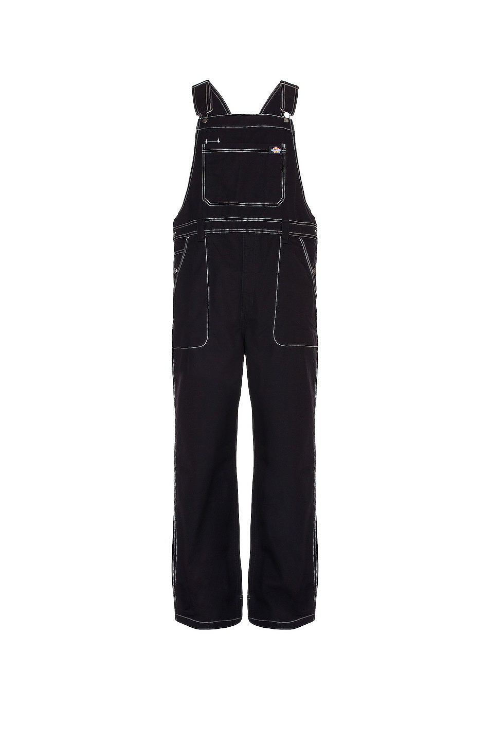 Image 1 of Dickies Reworked Bib Overall in Black