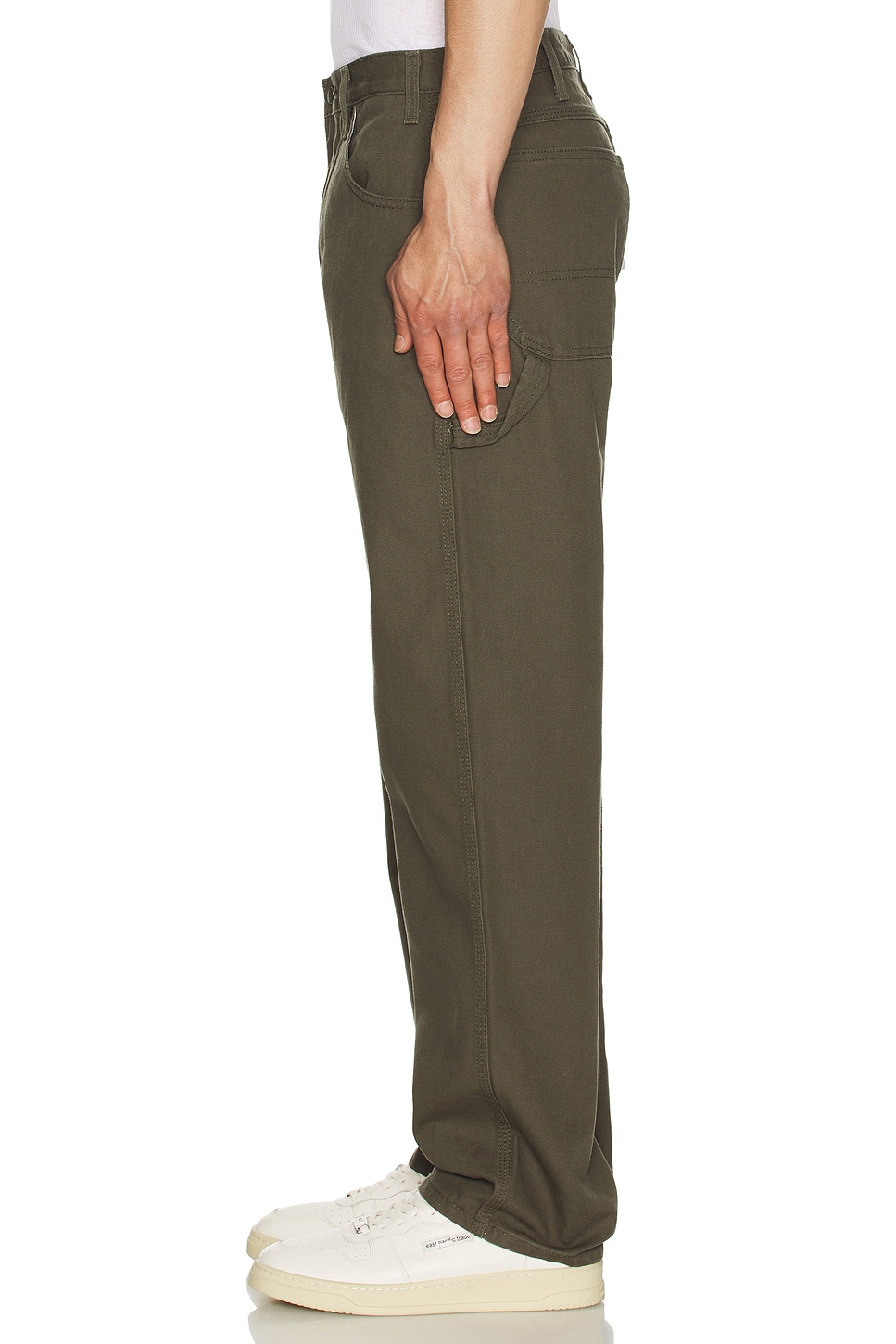Image 1 of Dickies Relaxed Fit Duck Jeans in Rinsed Moss Green