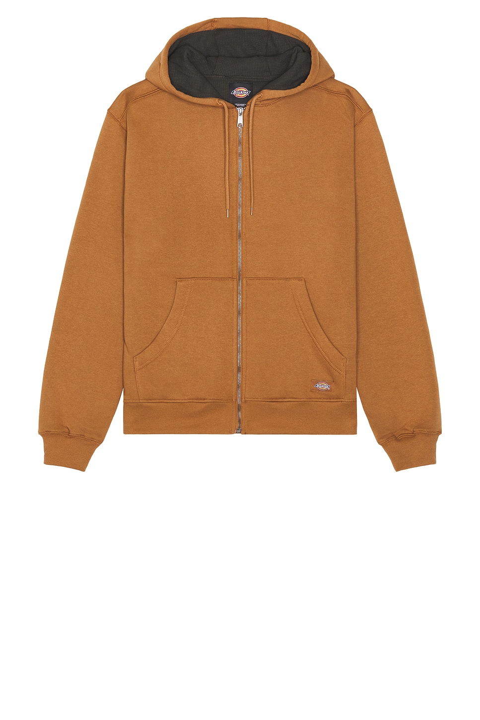Image 1 of Dickies Full Zip Thermal Lined Fleece in Brown Duck