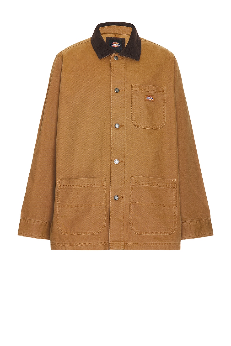 Image 1 of Dickies Duck Unlined Chore Coat in Stonewashed Brown Duck