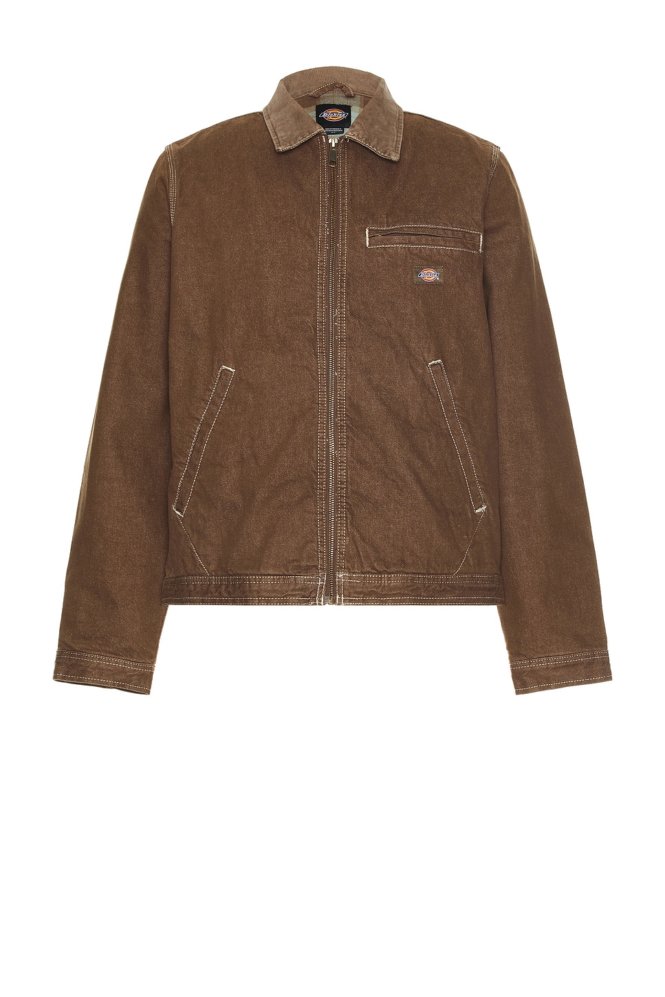 Image 1 of Dickies Denim Lined Jacket in Mushroom