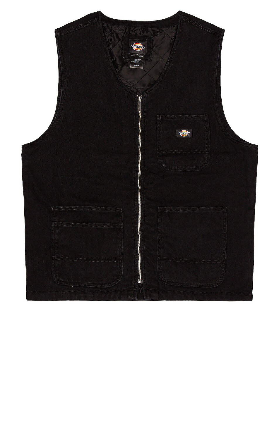 Image 1 of Dickies Duck Vest in Stonewashed Black