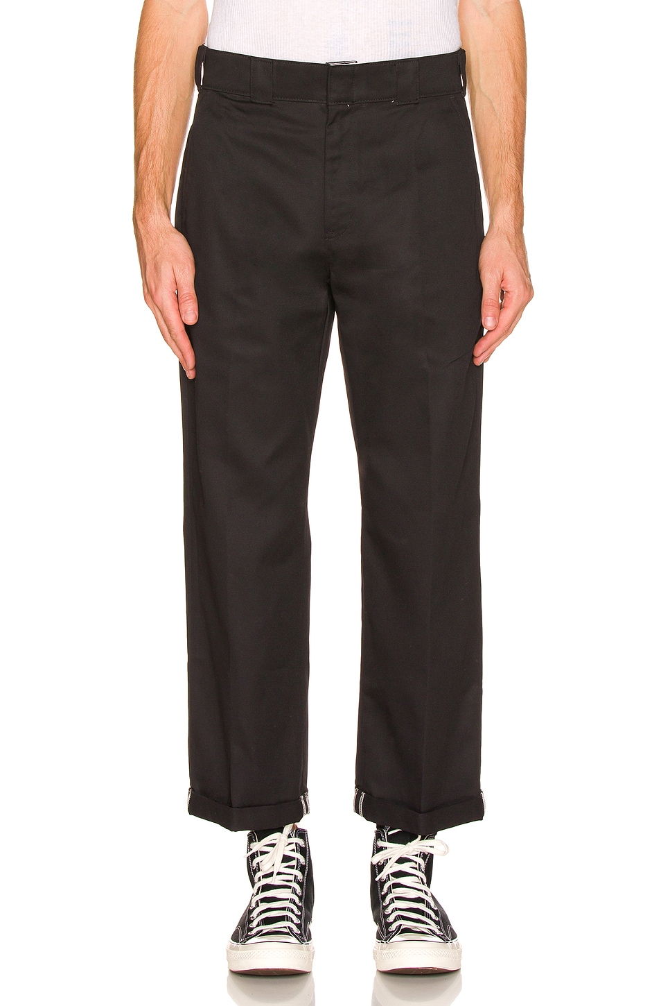 Image 1 of Dickies Regular Fit Cuffed Straight Leg Pant in Black