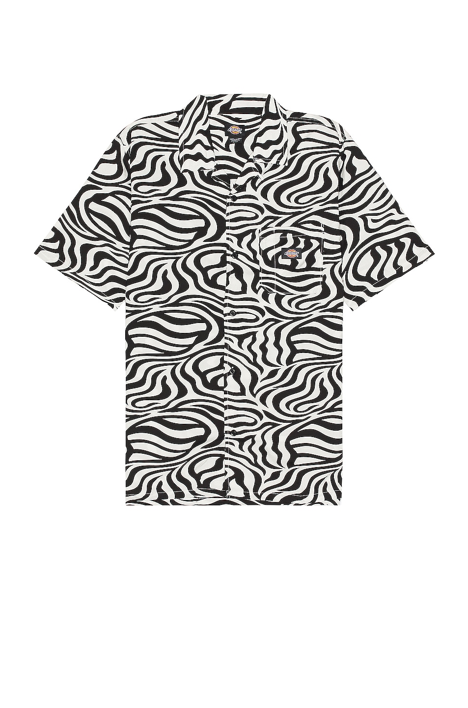 Image 1 of Dickies Short Sleeve Shirt in Black & White