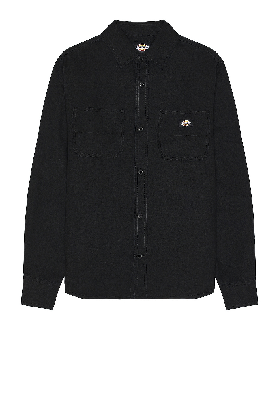 Image 1 of Dickies Duck Canvas Long Sleeve Shirt in Stonewashed Black