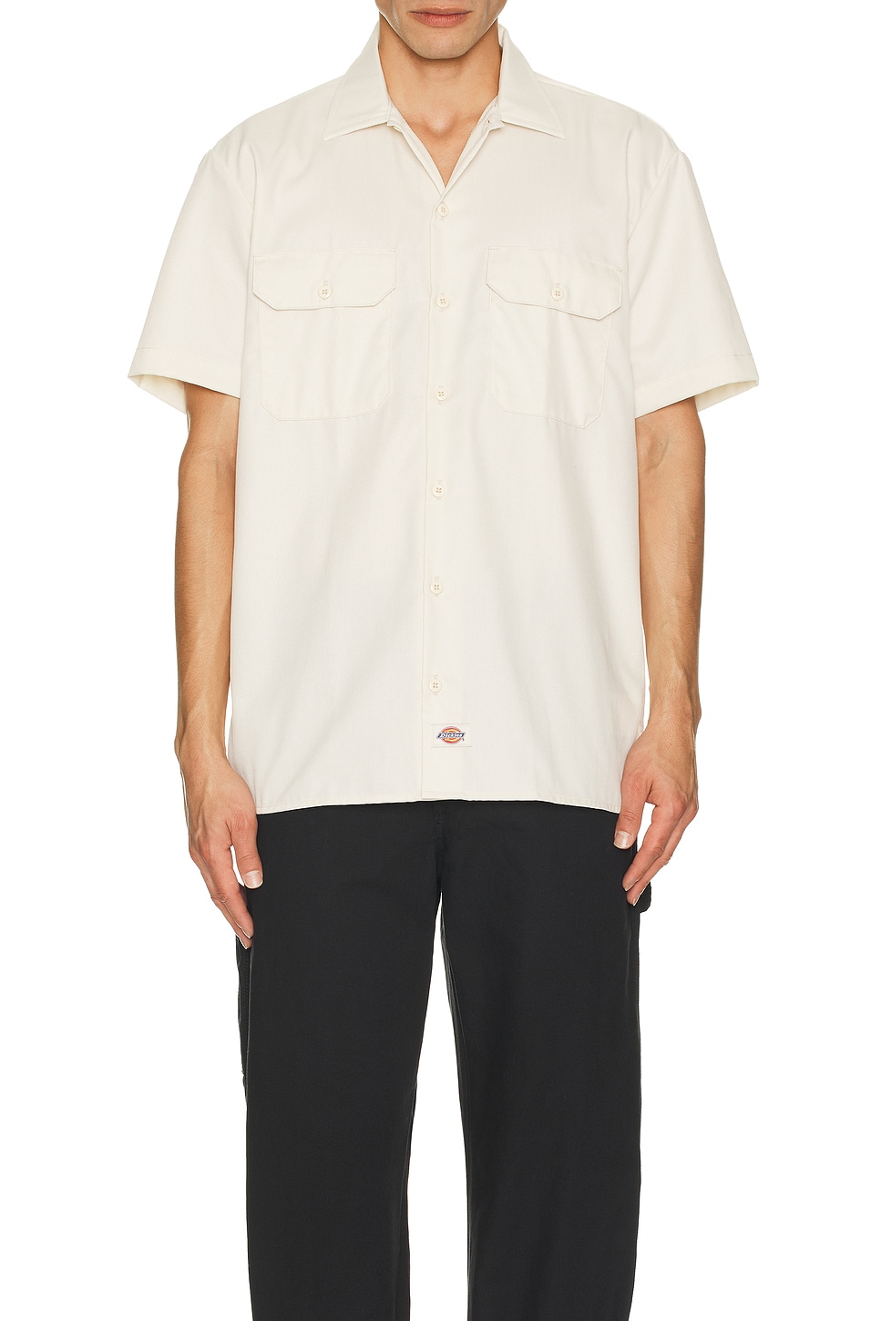 Image 1 of Dickies Short Sleeve Work Shirt in Stone Whitecap Grey