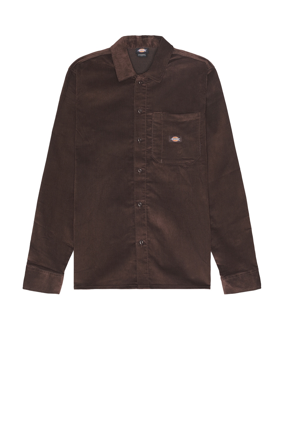 Corduroy Long Sleeve Shirt in Brown