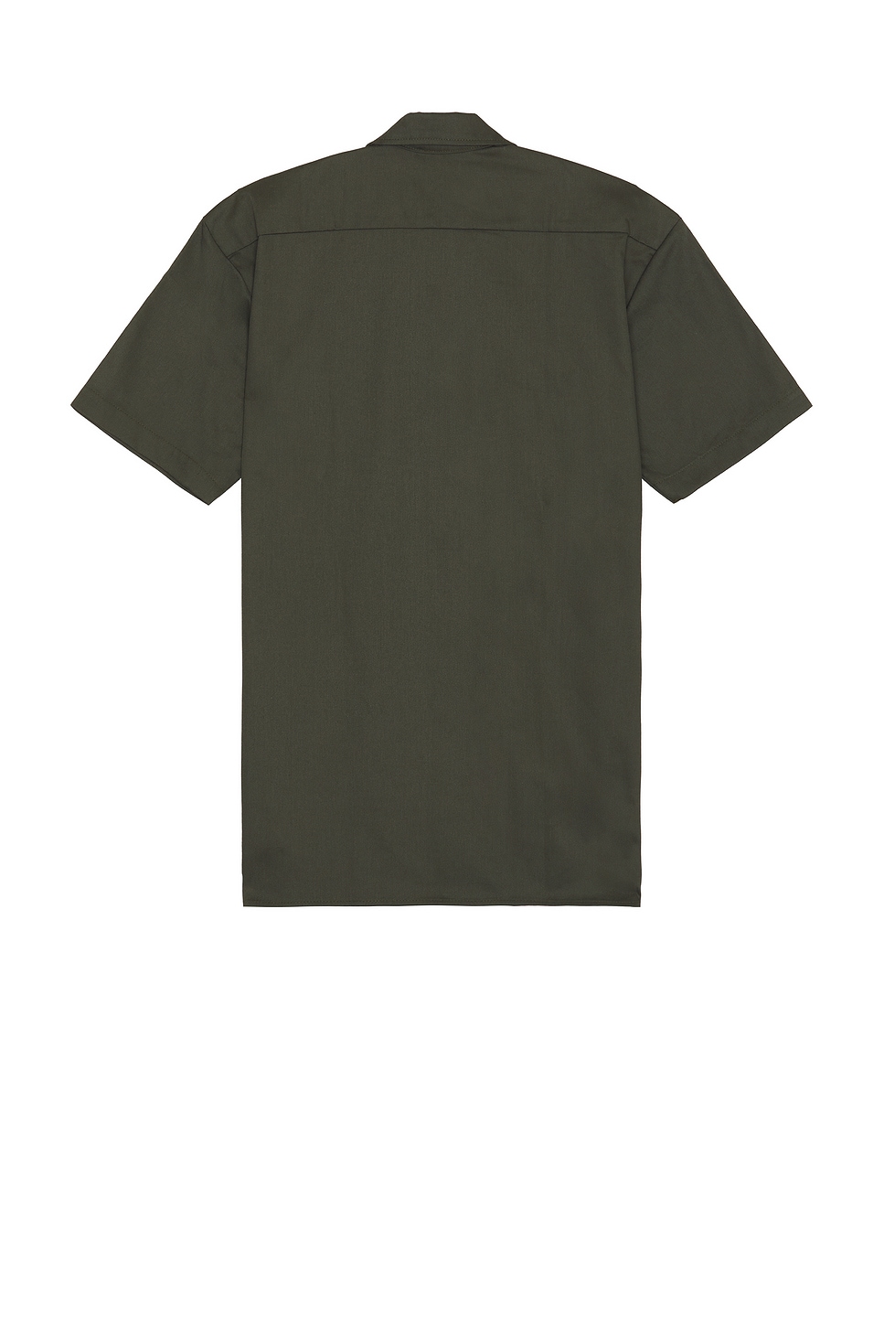 Shop Dickies Original Twill Short Sleeve Work Shirt In Olive Green