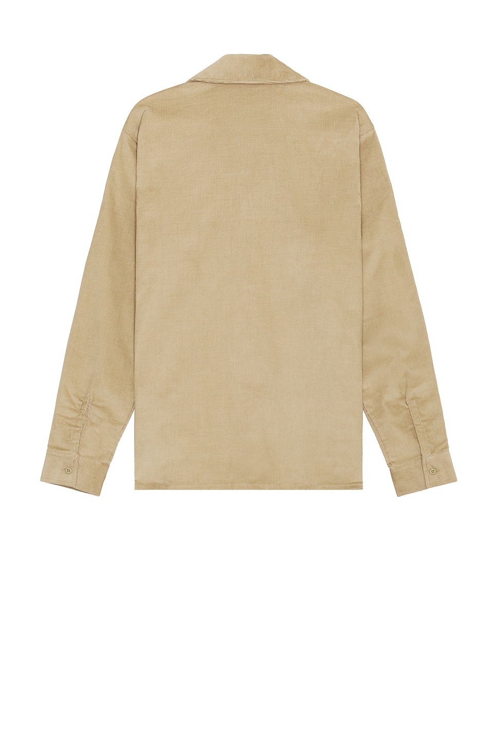 Shop Dickies Corduroy Long Sleeve Shirt In Khaki