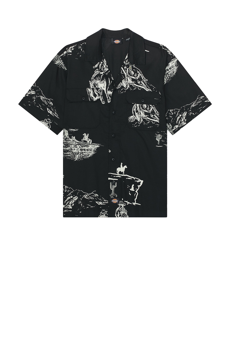 Savage Work Short Sleeve Shirt in Black