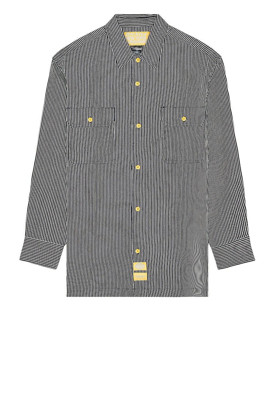 Image 1 of Dickies NYS Twill Work Shirt in Hickory Stripe