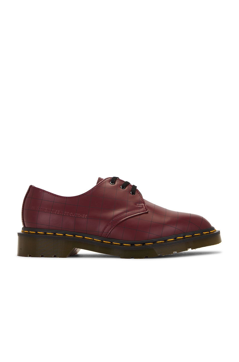 Image 1 of Dr. Martens x Undercover 1461 Check Smooth in Cherry Red