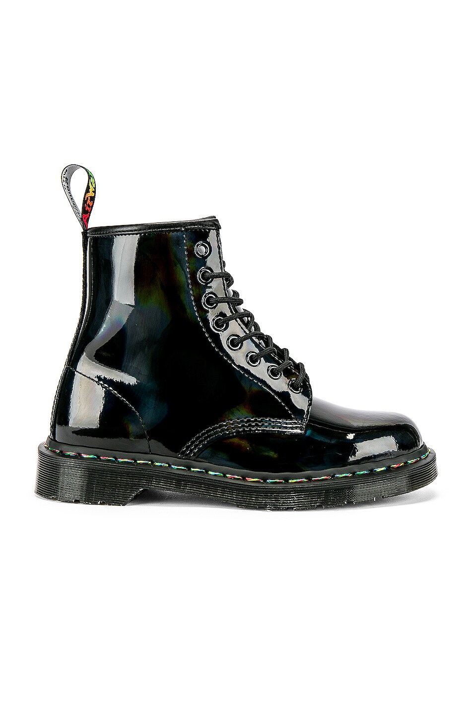 Image 1 of Dr. Martens 1460 Rainbow Boot in Black