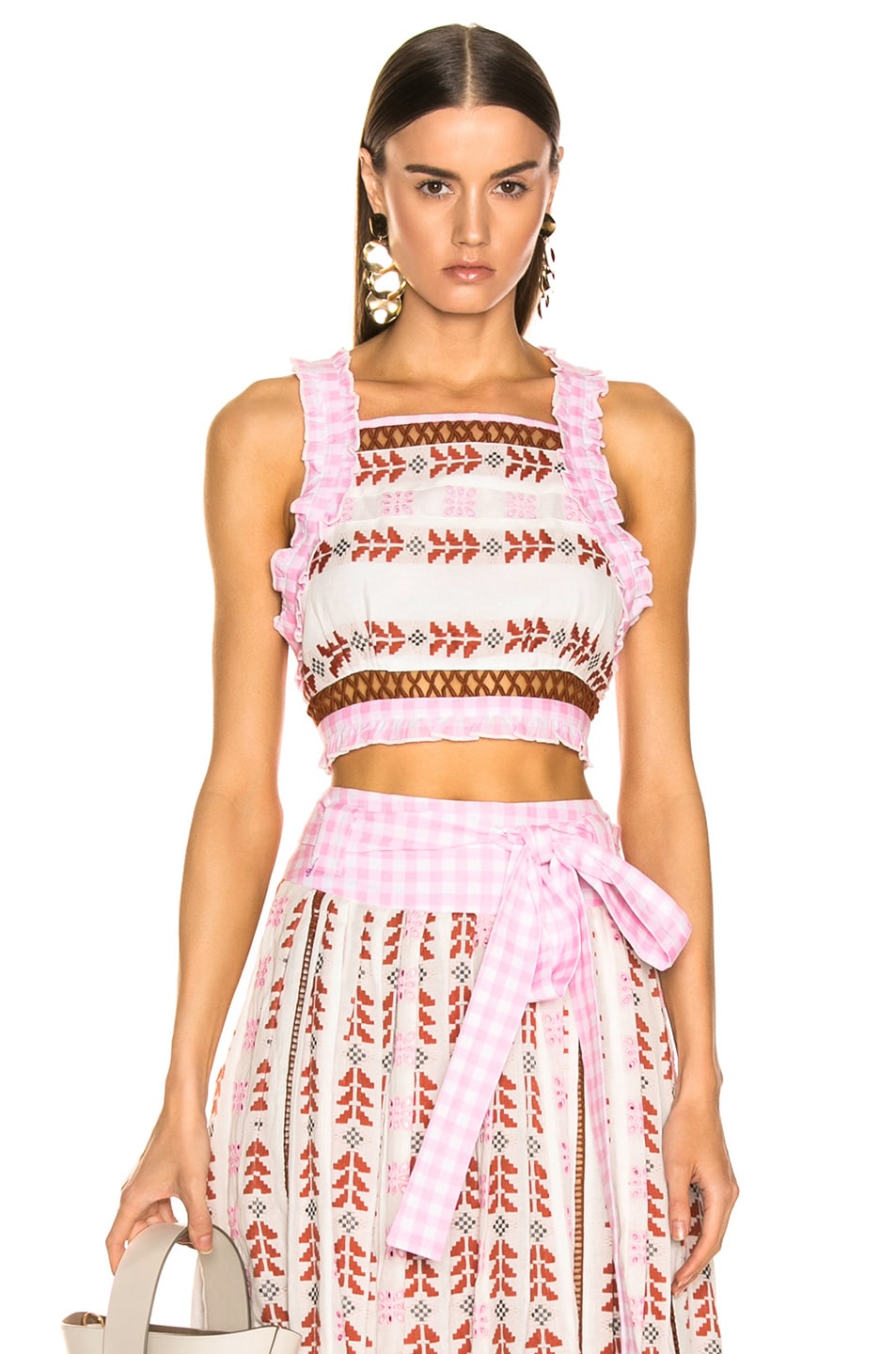 Image 1 of Dodo Bar Or Crop Top in Pink Colorful