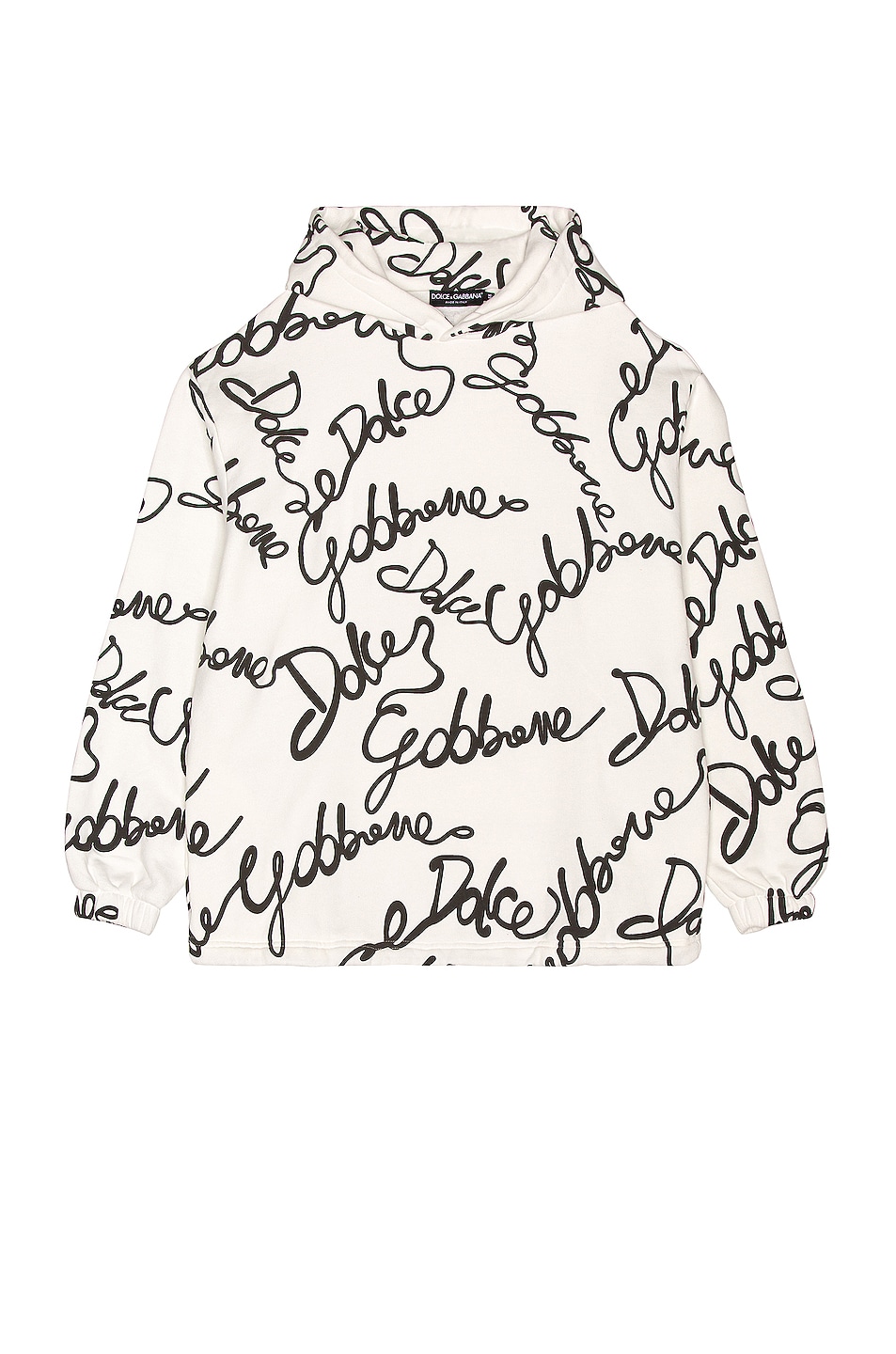 Image 1 of Dolce & Gabbana Logo Hoodie in White