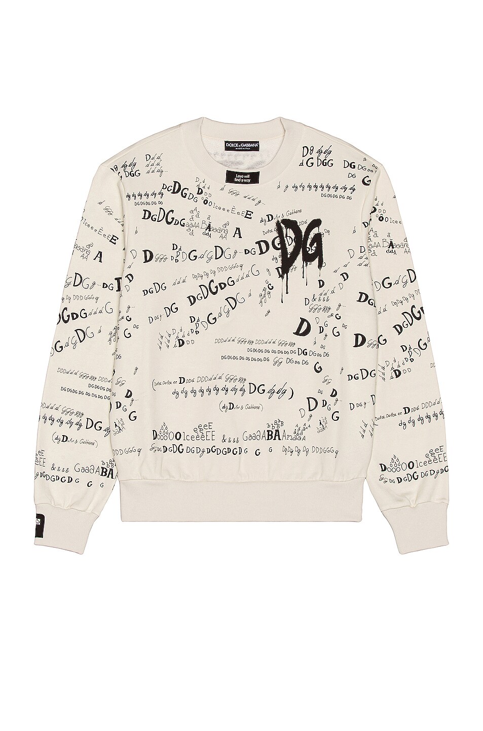 Image 1 of Dolce & Gabbana Sweatshirt in Carpe Diem Grey