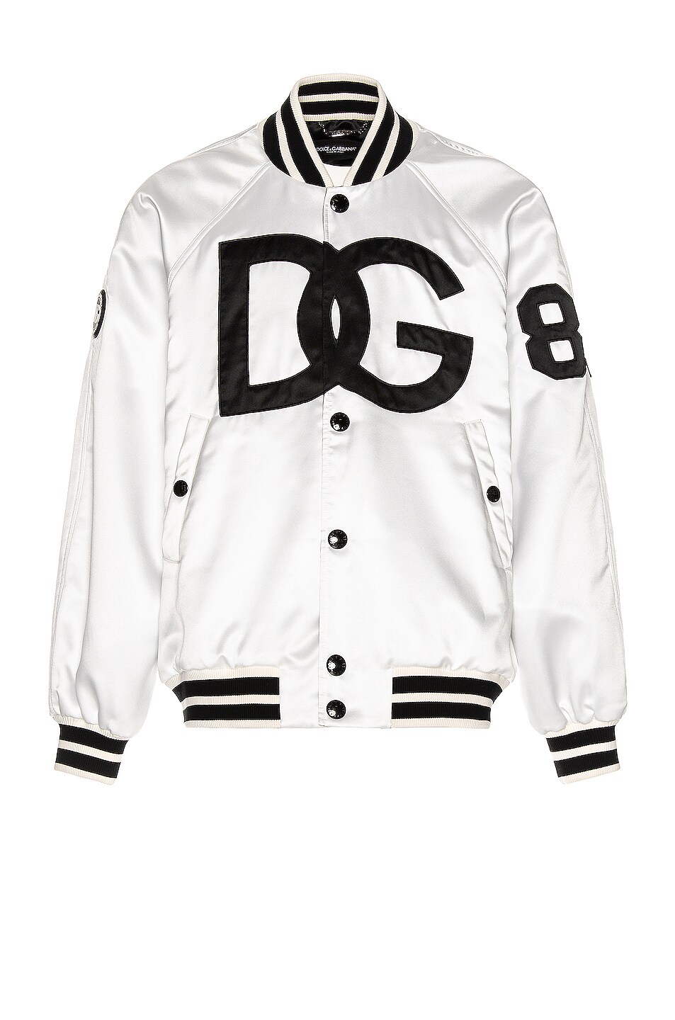 Image 1 of Dolce & Gabbana Oversized Bomber in Bianco