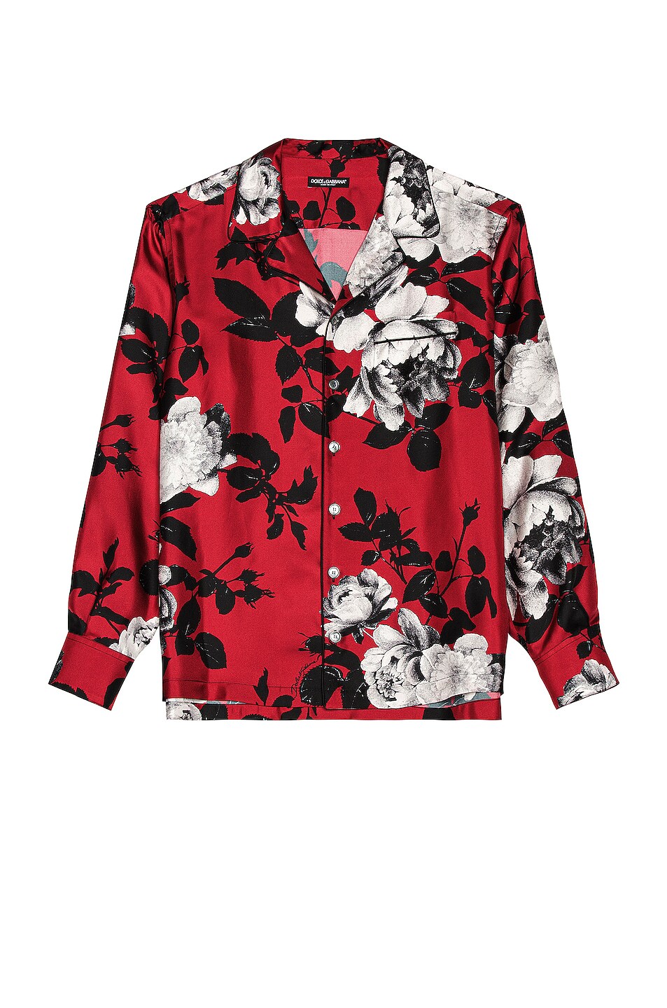 Image 1 of Dolce & Gabbana Silk Twill Shirt in Multi