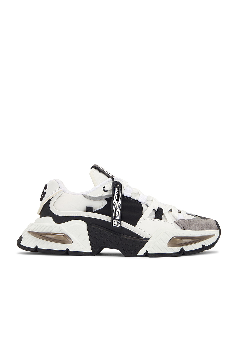 Image 1 of Dolce & Gabbana Air Master Sneakers in Bianco & Nero
