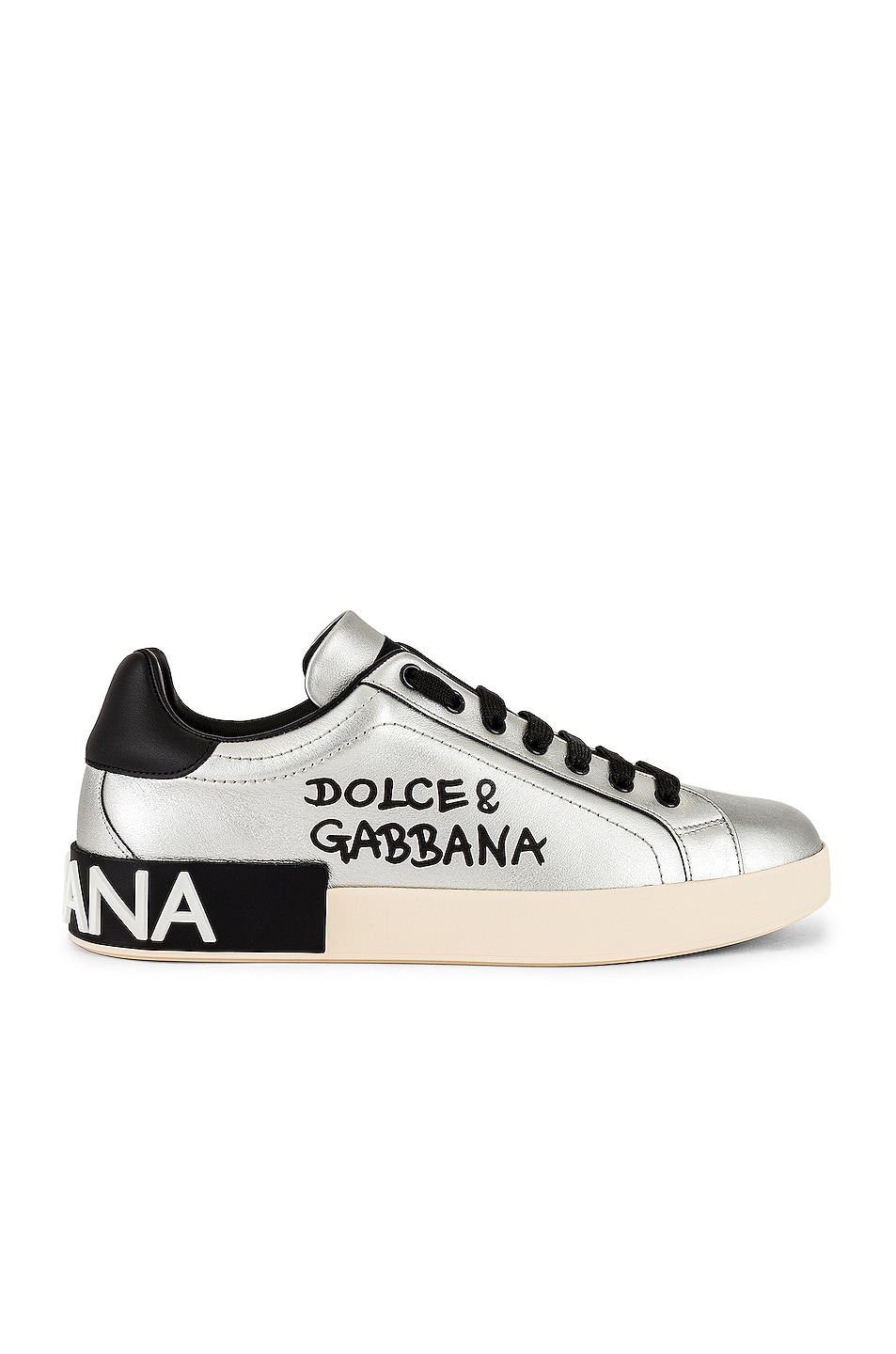Image 1 of Dolce & Gabbana Portofino Sneaker in Dolce & Gabbana Silver
